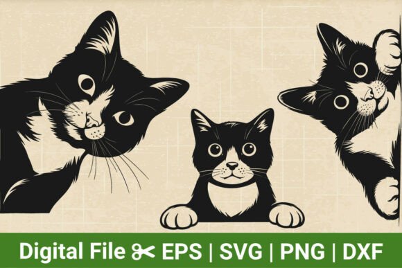 3 Peeking Cat SVG Bundle Review for Embroidery Projects
