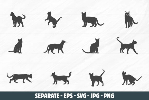 Bengal Cat Svg, Bengal Cat Silhouettes Review