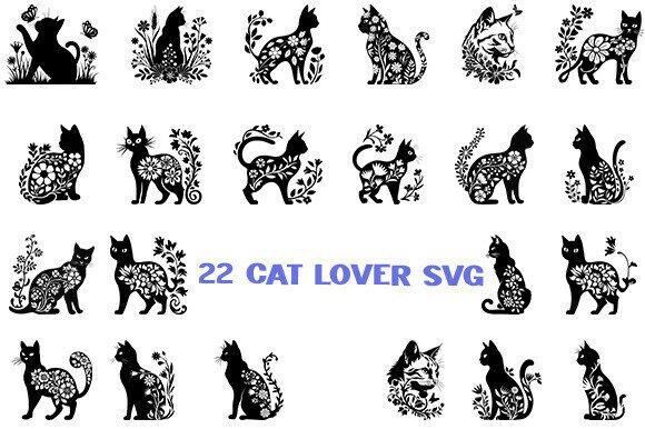 Cat Lover Svg BundleFloral Cat SVG Bund Review