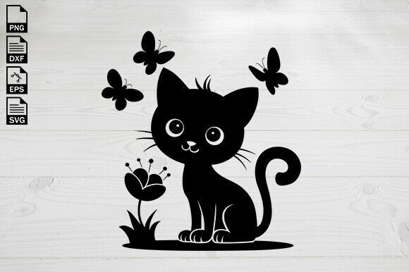 Cat with Butterfly SVG Design Review