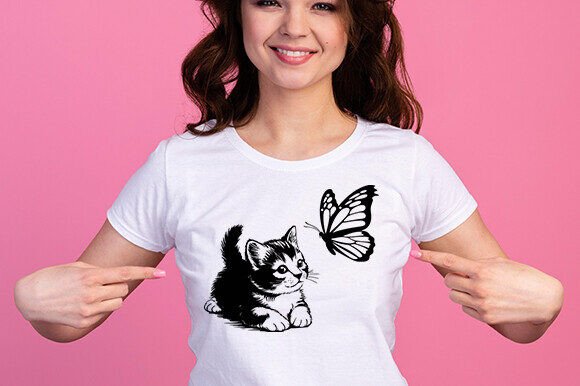 Cute Cat SVG Curious Kitten Clipart Fi Review