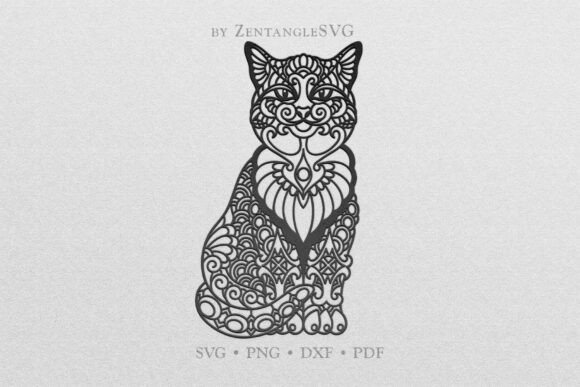 Cute Cat SVG for Embroidery Projects