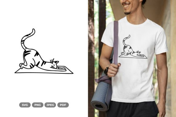 Cute Yoga Cat SVG Clipart: A Designer's Review