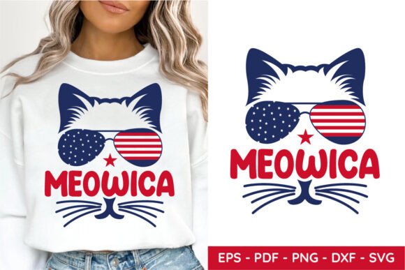 Meowica Patriotic Cat SVG - 4th of July Review