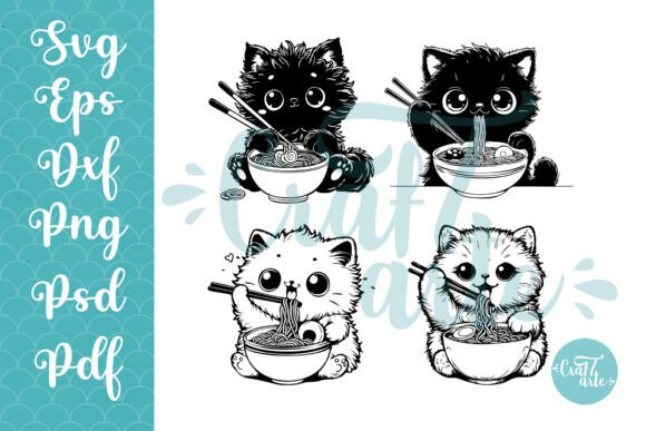 Noodle Cat SVG Bundle Review for Real Embroidery