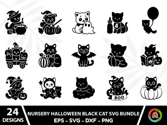 Nursery Halloween Black Cat Svg Bundle Review