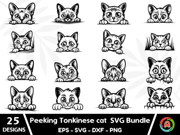 Peeking Tonkinese Cat SVG Bundle Review