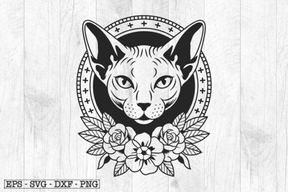 Sphynx Cat Svg with Flower Embroidery Review