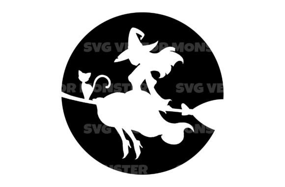 Witch on Groom with Black Cat Svg: A Designer's Review
