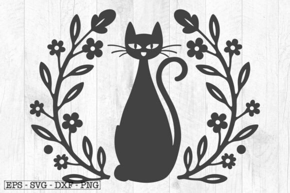 Wreath Cat Svg File , Cat Clipart: A Designer's Review